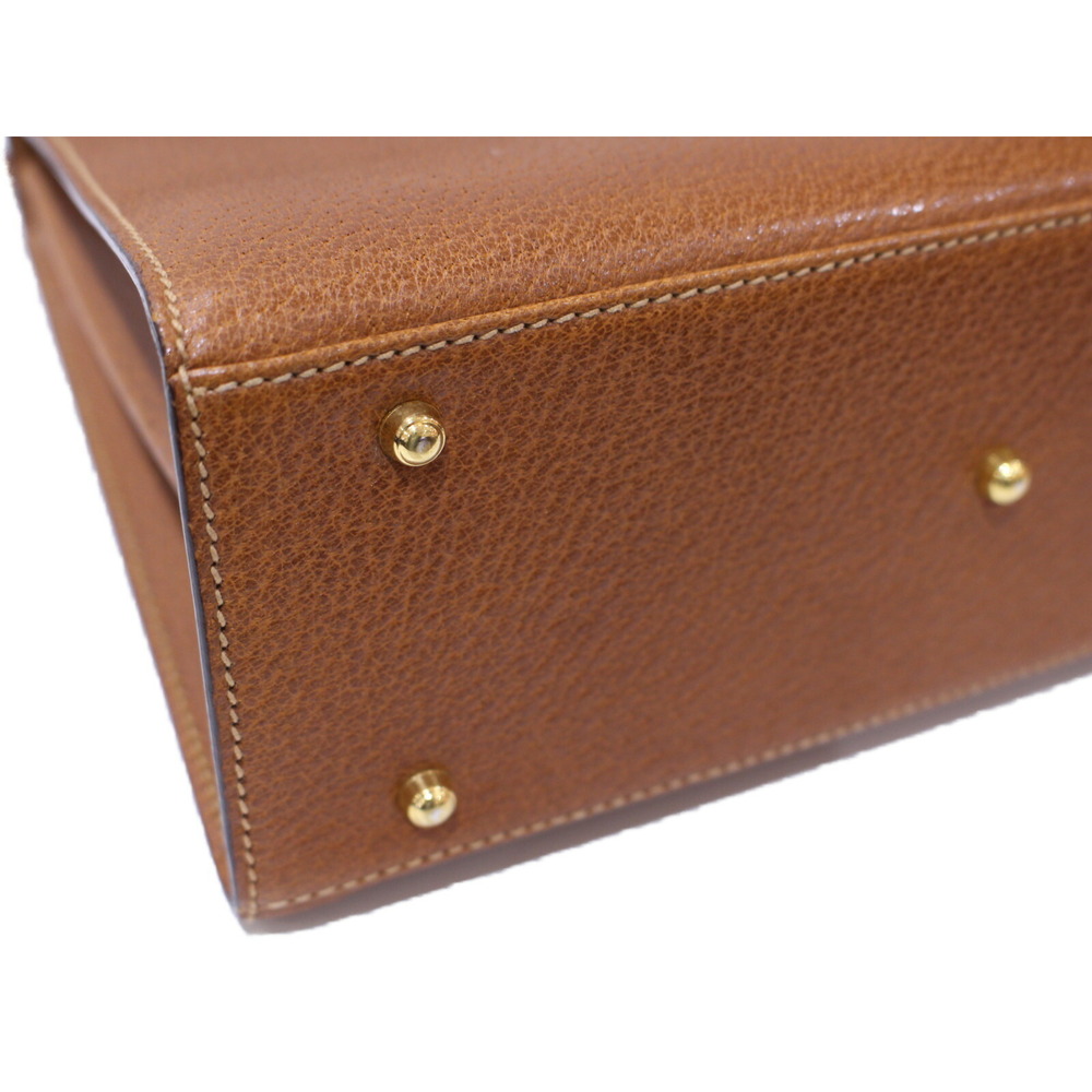 GUCCI Ladylock 2way handbag shoulder bag brown Camel Tan lock - Picture 6 of 7